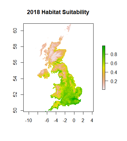 Bumblebee species distribution mode Maxent 2018