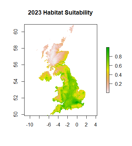 Bumblebee species distribution mode Maxent 2023