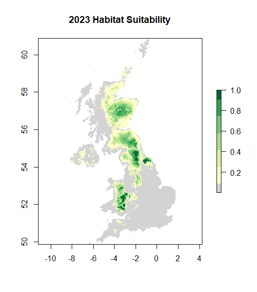 Habitat suitability map 2023 